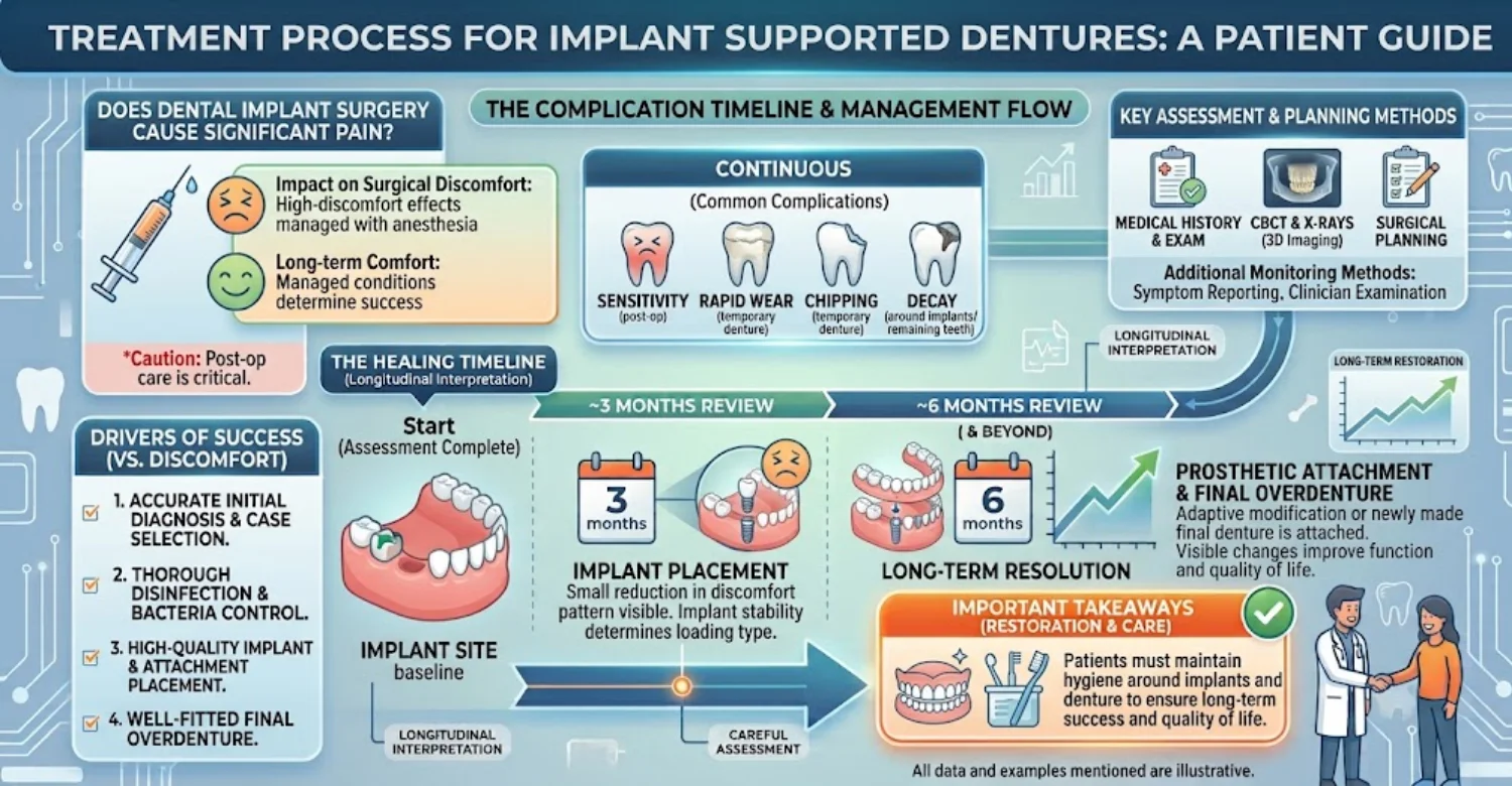 implant supported dentures vs traditional dentures INFOGRAPHIC